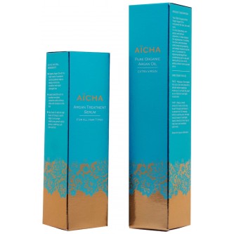 Aïcha Pure Organic Argan Oil Extra Virgin 50 ml Plus Treatment Serum for All Hair Types 30 ml-333x333